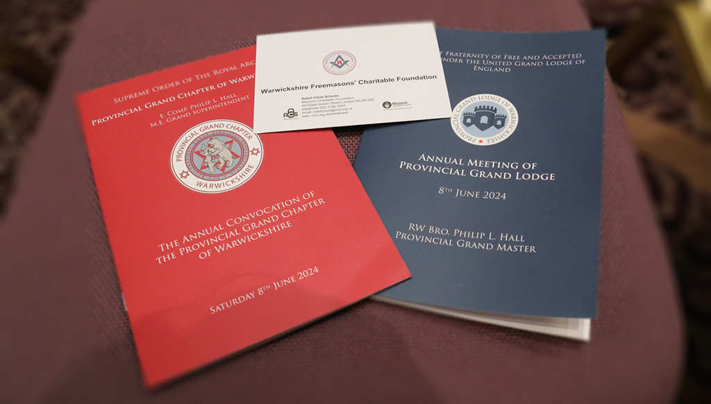 The 2024 Warwickshire Provincial Grand Lodge and Warwickshire Provincial Grand Chapter convocation meetings took place at the National Motorcycle museum on 8th June 2024