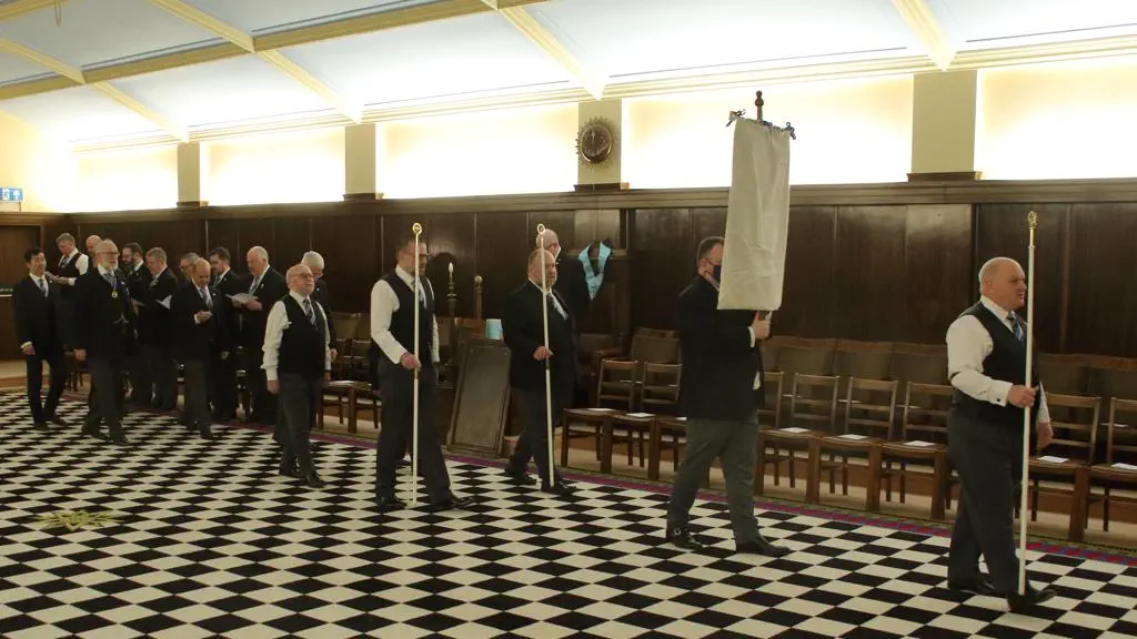 A Banner for Square Wheels Lodge.