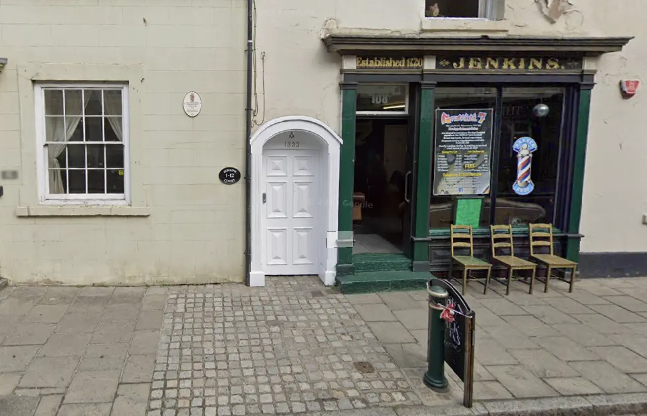 Atherton Masonic rooms - front Door