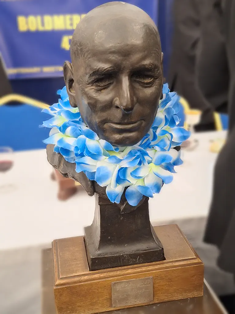 Boldmere Lodge 4704 Centenary. Bust of Boldmere Lodges first Master George Pearson