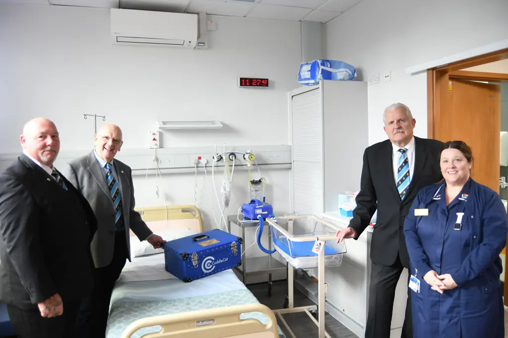 Who doesn’t like a cuddle! Warwickshire Freemasons have donated over £16,000 to purchase a 'cuddle bed' to Marie Curie Hospice.