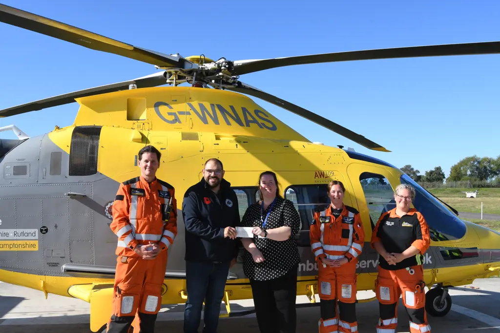 During the visit, Chris Robotham had the pleasure of presenting a cheque on behalf of the combined Rugby Lodges, recognising the outstanding efforts of everyone who contributed to the fundraising.