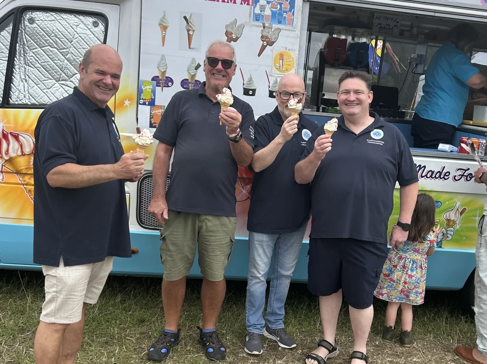 Last weekend the Let’s Talk Team were spreading the word about Warwickshire Freemasonry and Freemasonry in general at the Warwick Folk Festival in the Castle Grounds Warwick.