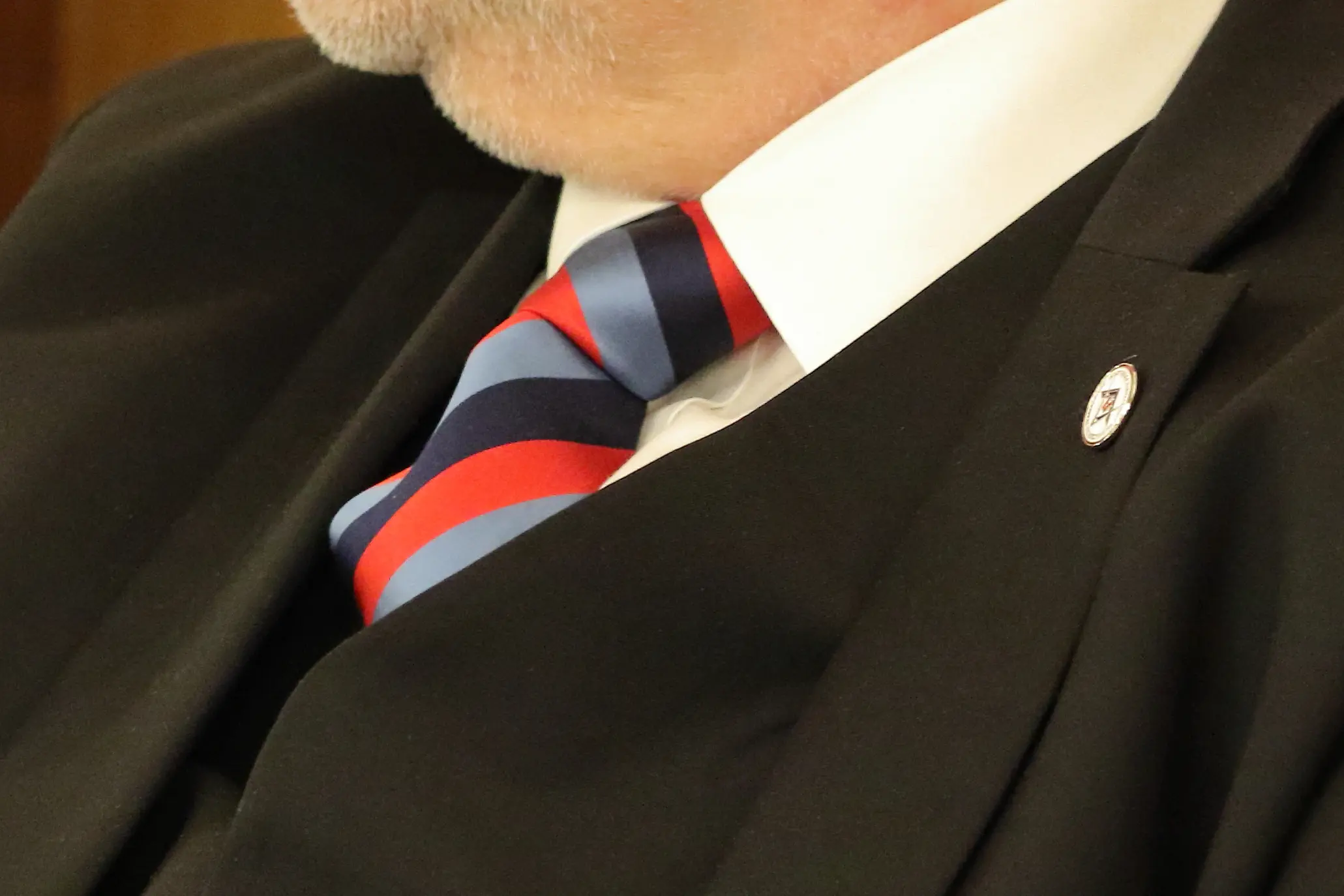 At the recent meeting of the Lodge of Unity, one of the senior members was seen to be sporting a rather unusual tie. What was it and where had it come from?