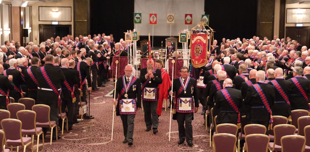 The Provincial Grand Lodge of Warwickshire Annual meeting and Provincial Grand Chapter of Warwickshire Annual Convocation meeting was held on 7th June 2025