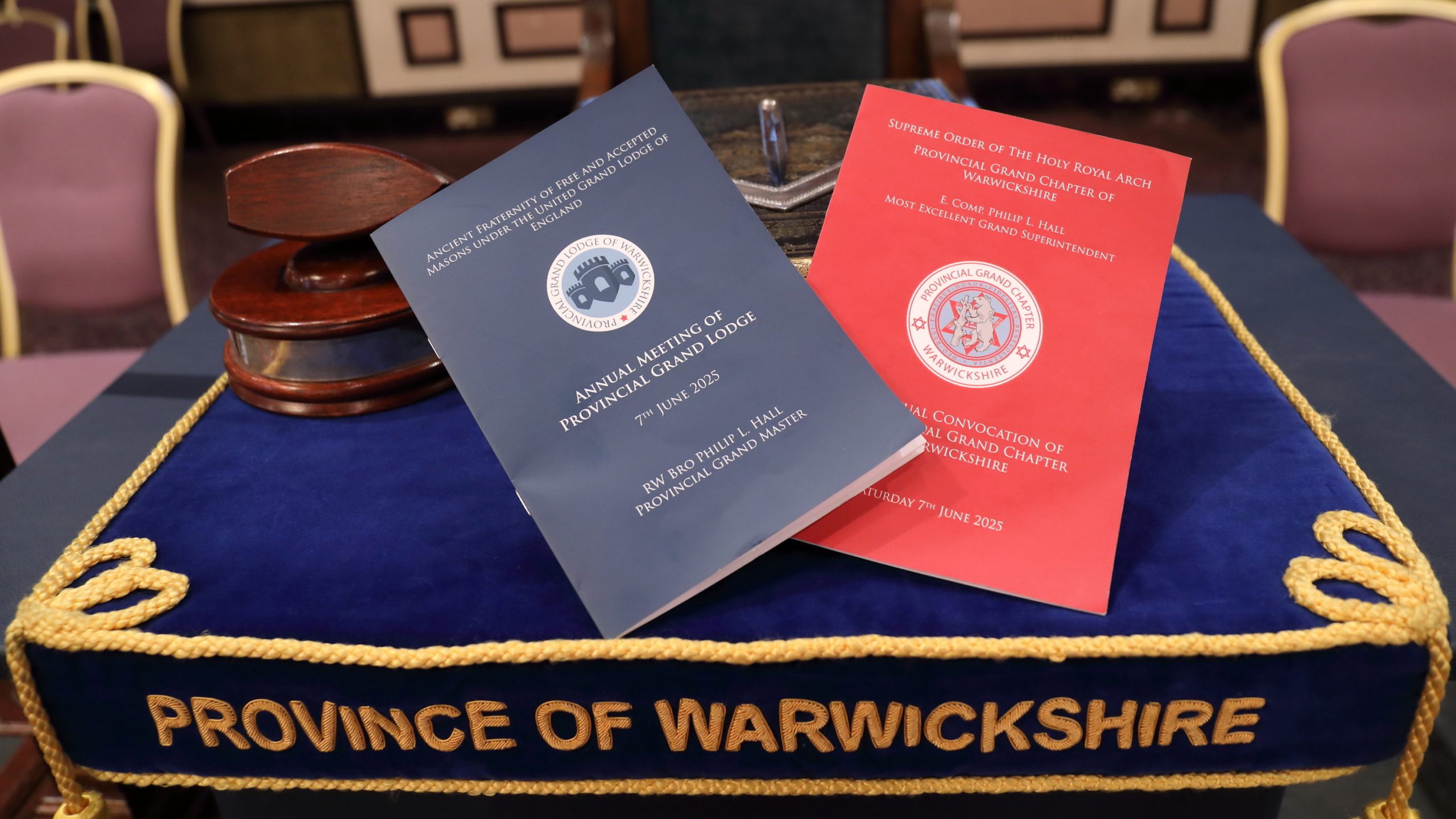 The Provincial Grand Lodge of Warwickshire Annual meeting and Provincial Grand Chapter of Warwickshire Annual Convocation meeting was held on 7th June 2025