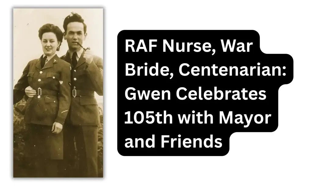 Gwen Tomlinson, celebrating a 105th birthday