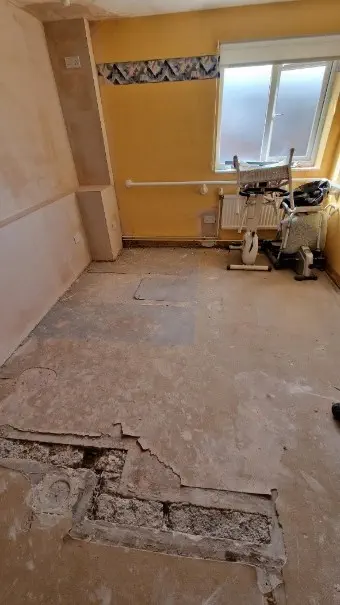 Reading Court wellness suite was originally a bathroom.
