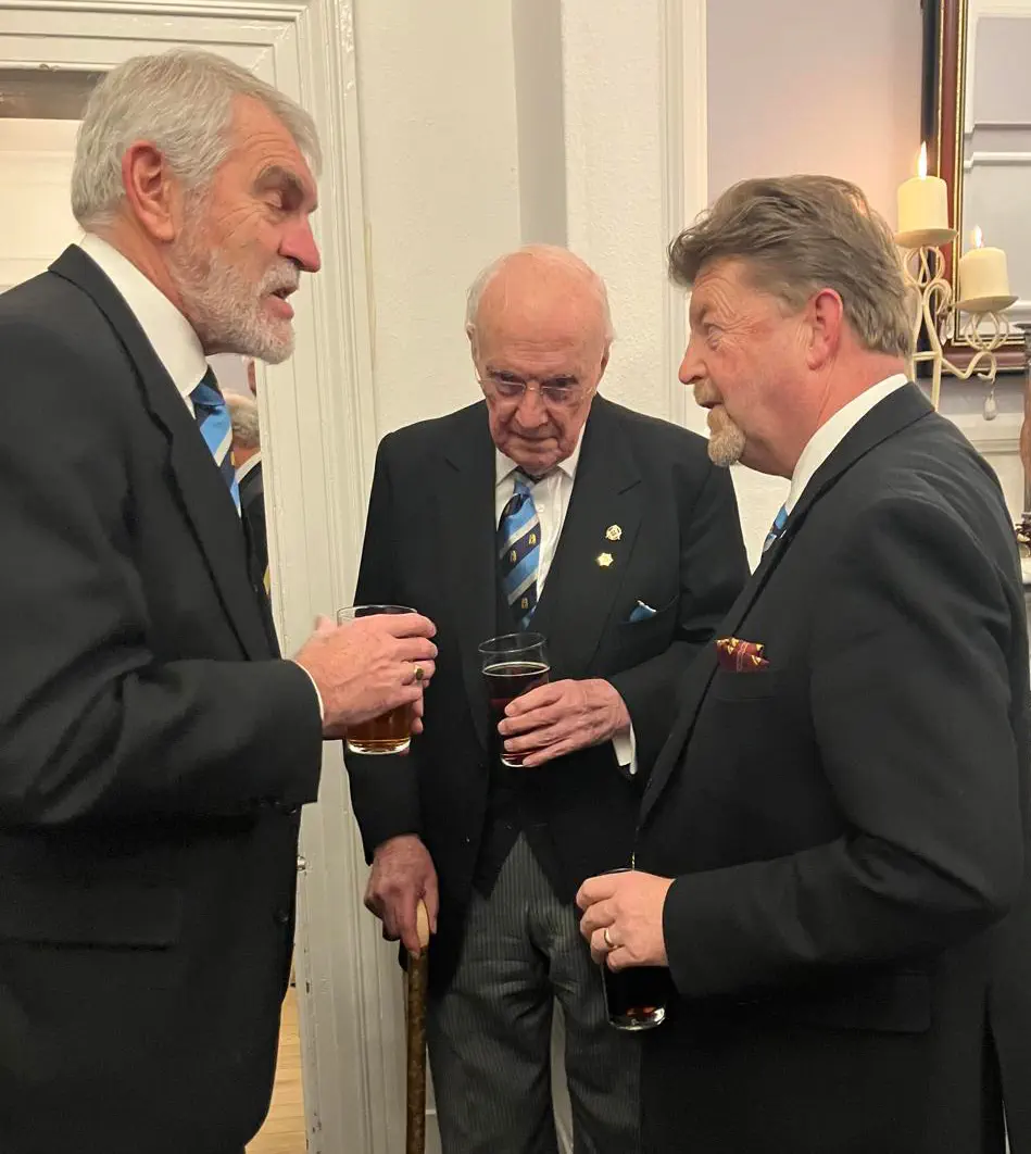 Roger Mac was officially presented with his 50 year certificate, which he was unable to receive during COVID. It was also his 80th birthday and over 90 masons packed into the Temple to hear his life story in an interview with Assistant PGM Howard Smith.