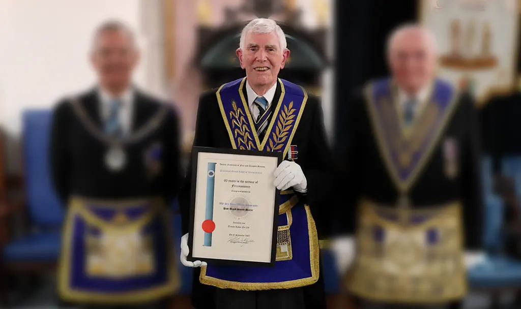 Victor Keene – 60 years a Mason.