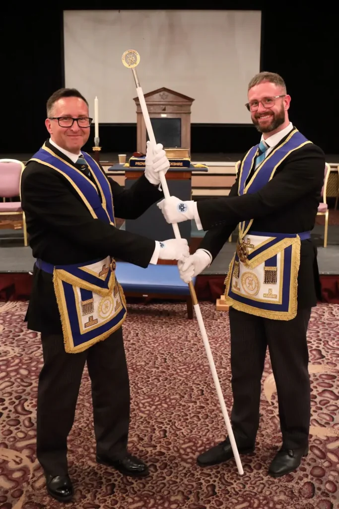 After the special red regalia of a ProvGStwd, perhaps the most coveted Masonic accessory is the white wand of a Provincial DC.