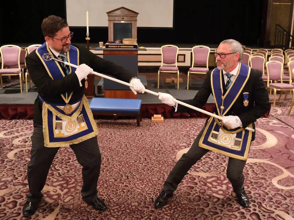 After the special red regalia of a ProvGStwd, perhaps the most coveted Masonic accessory is the white wand of a Provincial DC.