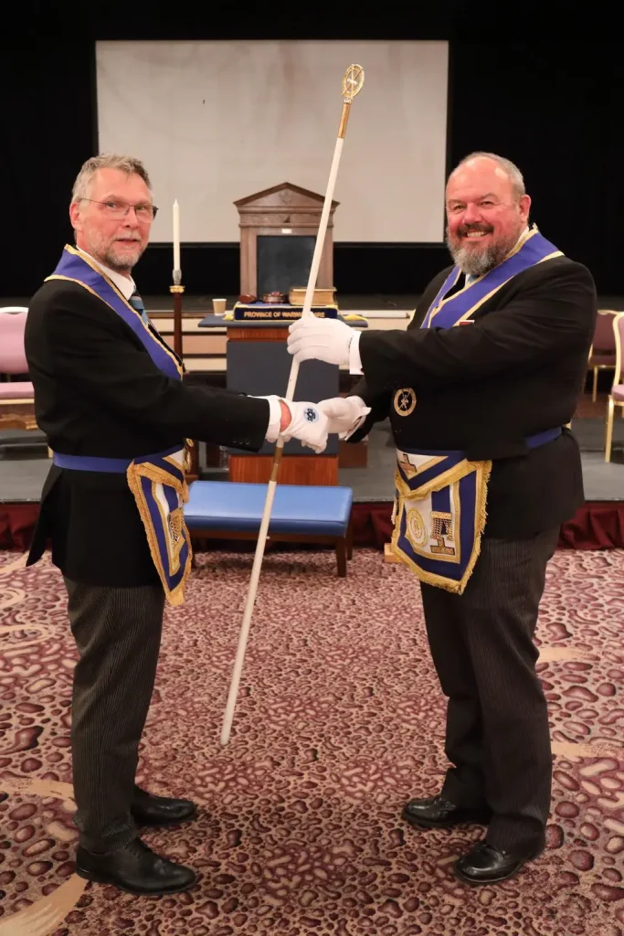 After the special red regalia of a ProvGStwd, perhaps the most coveted Masonic accessory is the white wand of a Provincial DC.